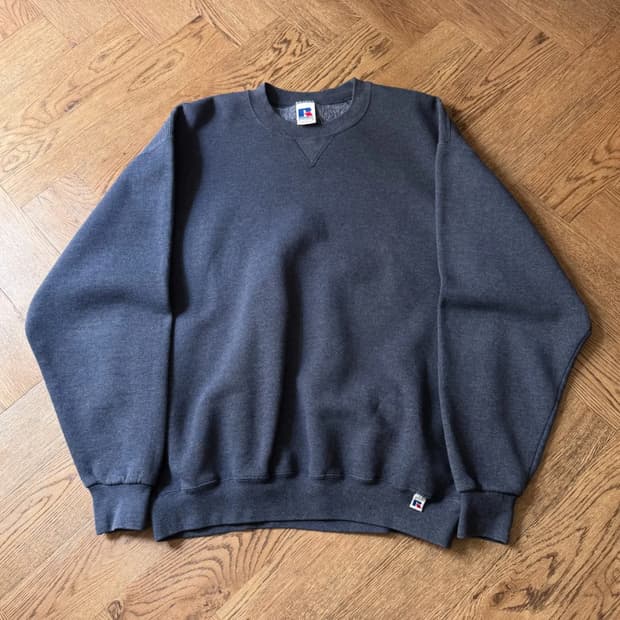 [L]Russell USA 러셀 네이비 플레인 스웻셔츠