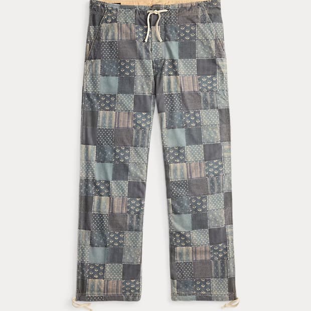 RRL 패치워크 프린트 저지 팬츠 S