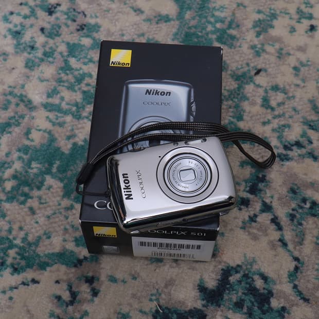 Nikon 니콘 쿨픽스 s01 coolpix s01 실버 빈티지 디카