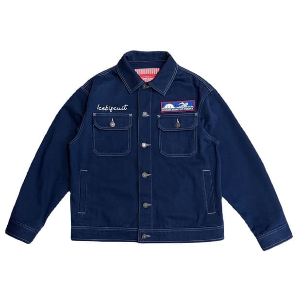 ICEBISCUIT 그래픽 포인트 워크 자켓 165