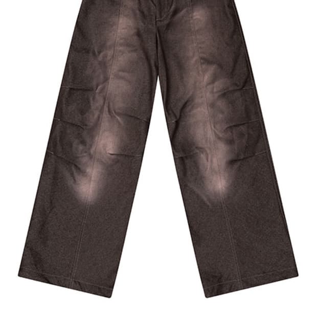 아캄 바지 sprayed denim pants