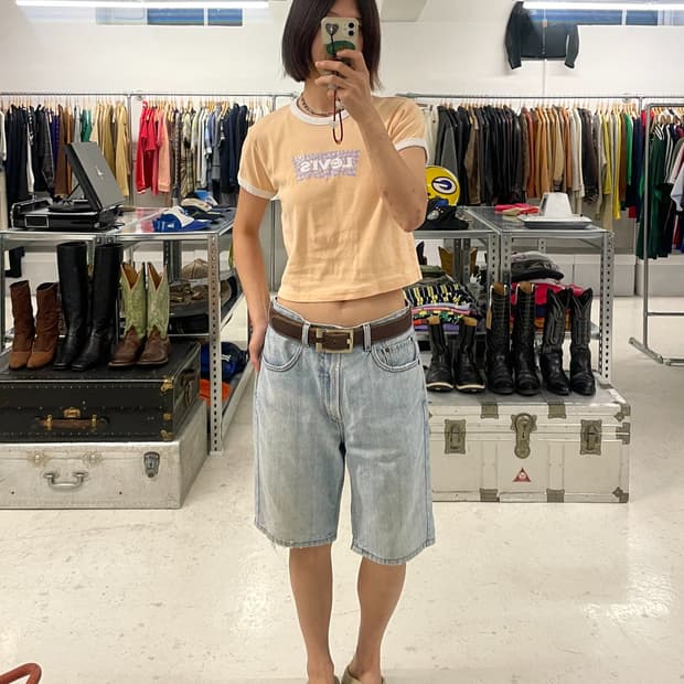 00s LEVI'S 505 half pants 2000년대 리바이스 데님