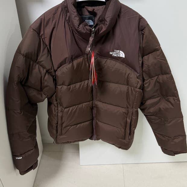 켄달제너 노스페이스 브라운 패딩 