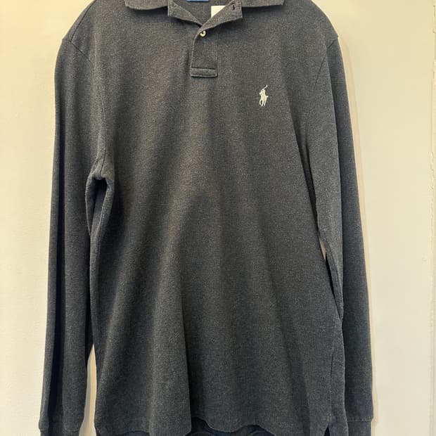 M) 폴로 랄프 로렌 챠콜 긴팔 티셔츠