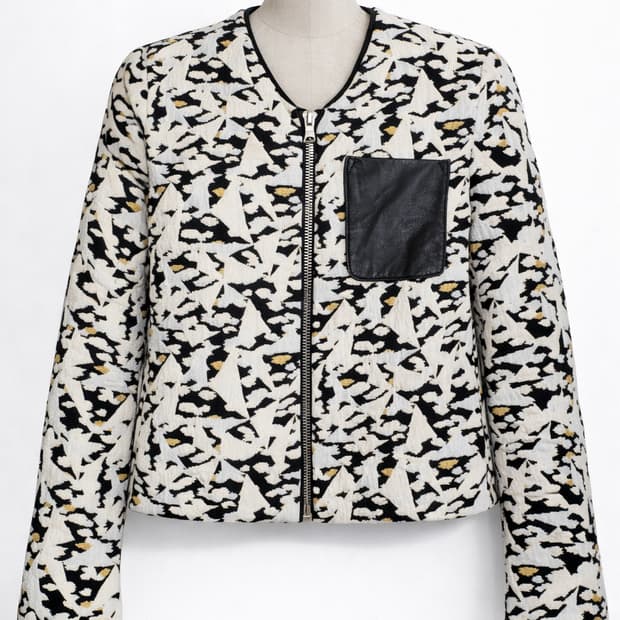 산드로 여성 패턴 자켓 36