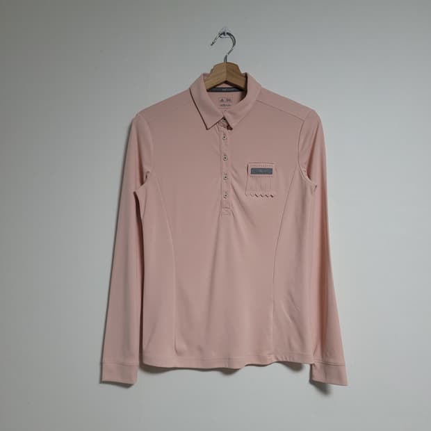 (S) ADIDAS 아디다스 아디퓨어 핑크색 긴팔 폴로티 골프 긴팔 카라