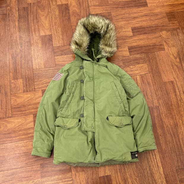 M(105) 폴로 랄프로렌 데님앤서플라이 N3B 덕다운 자켓 