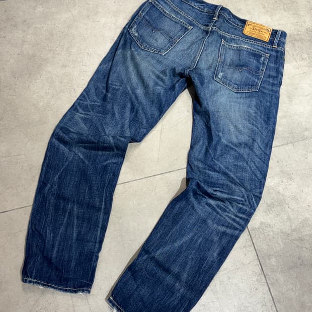 폴로 데미지 워싱 데님 팬츠 바지