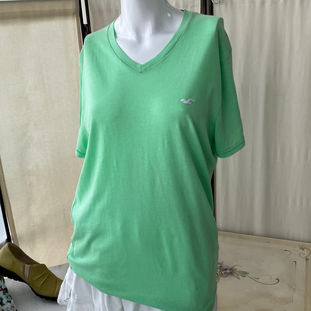 Hollister mint half t-shirt