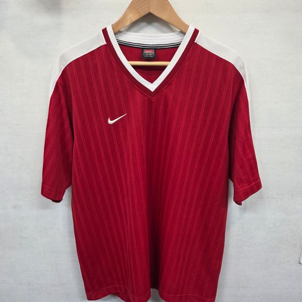 나이키 올드스쿨 90s 브이넥 트랙 져지반팔 xl