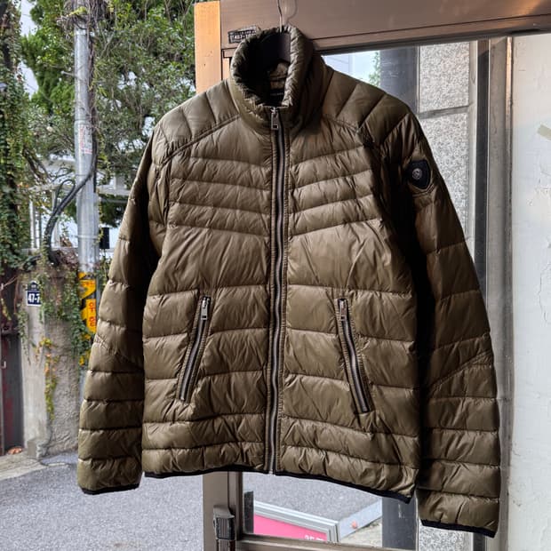 Diesel 디젤 카키 다운 푸퍼 자켓 