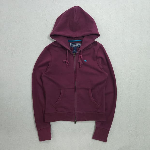 아베크롬비 2way 지퍼 후드 집업 M