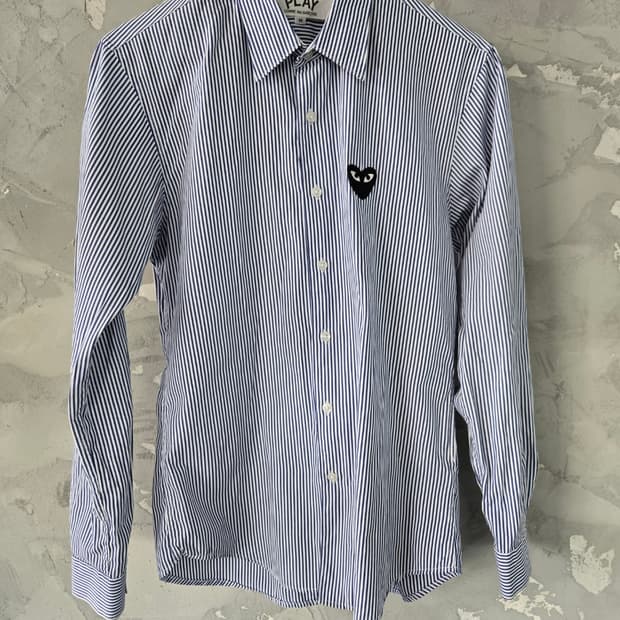 꼼데가르송 스트라이프 셔츠 M