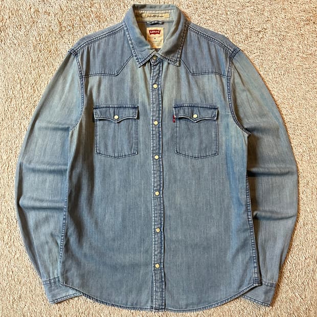 리바이스 LEVI'S 웨스턴 투포켓 데님 셔츠