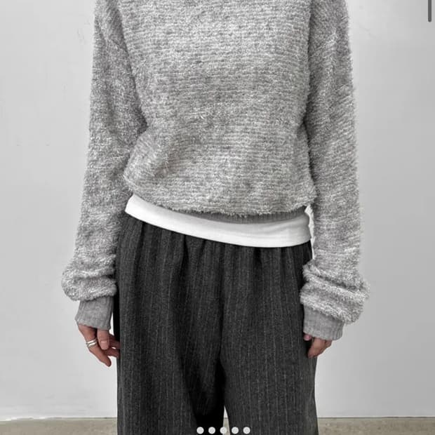 블랙업 아카디 울 니트 후드티 새상품