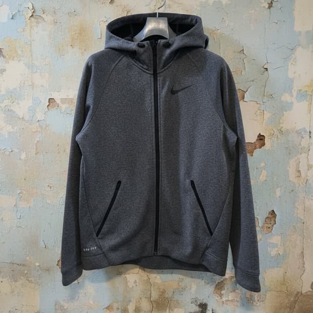 나이키 드라이핏 후드집업 L 그레이