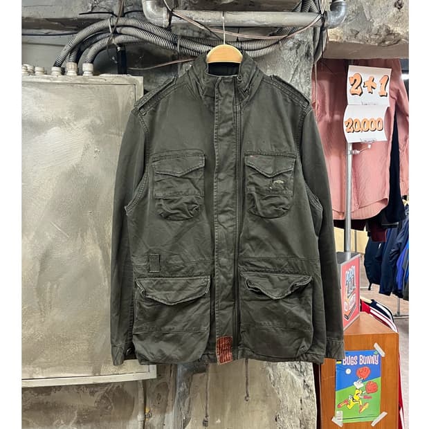 타미힐피거 밀리터리 자켓 카키 M #csz3034