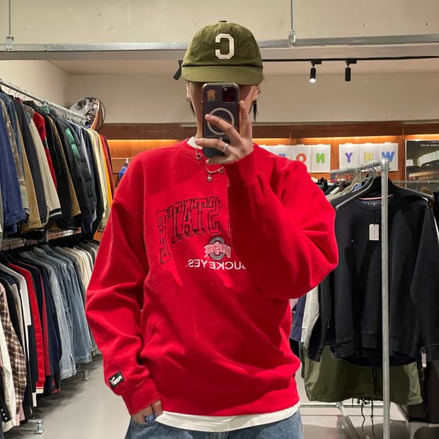 푸마 빈티지 오하이오 맨투맨티셔츠