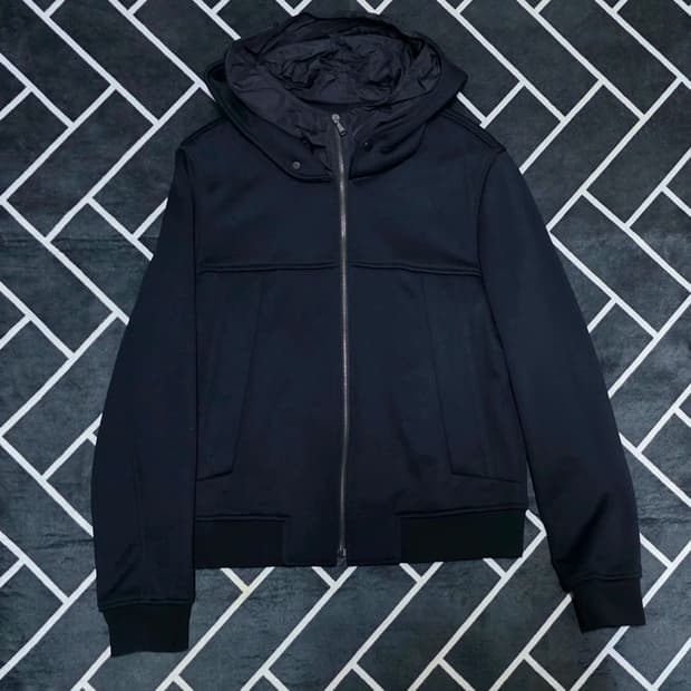 우영미 나일론 이중 후드집업 