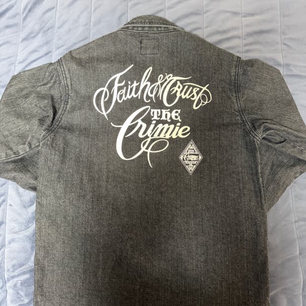 (M)일본 빈티지 데님셔츠