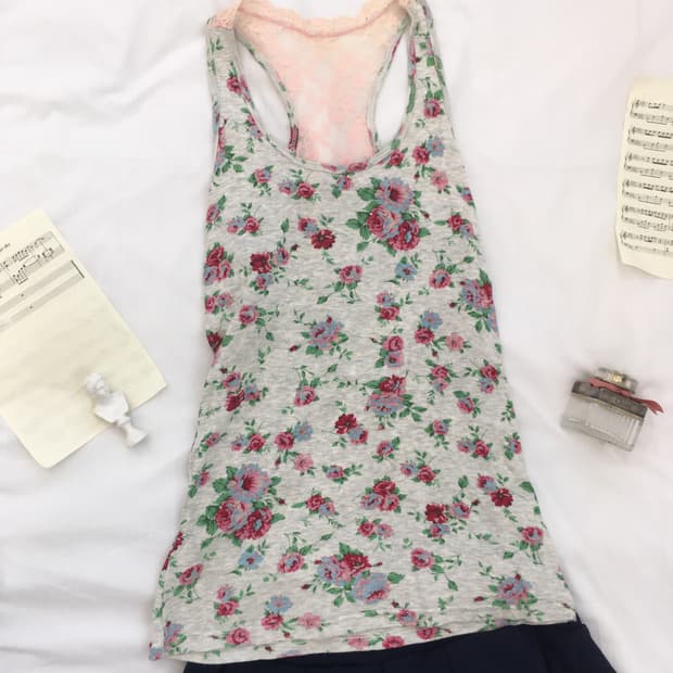 jpn vintage high teen floral lace sleeve