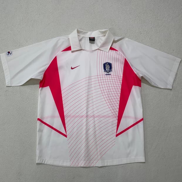 나이키 02-04 국가대표 한국 어웨이 반팔 져지 유니폼 L 100