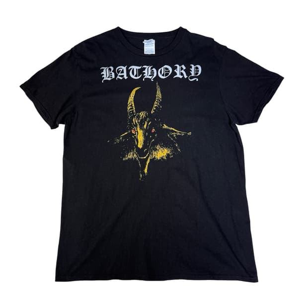 빈티지 바소리 BATHORY 밴드티 L