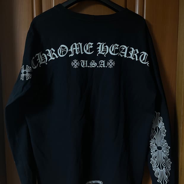 크롬하츠 홀스슈 플로랄 롱슬리브 xl