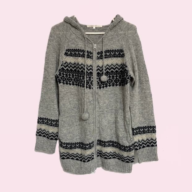 [enraciné] 앙라시네 모리걸 니트 집업 