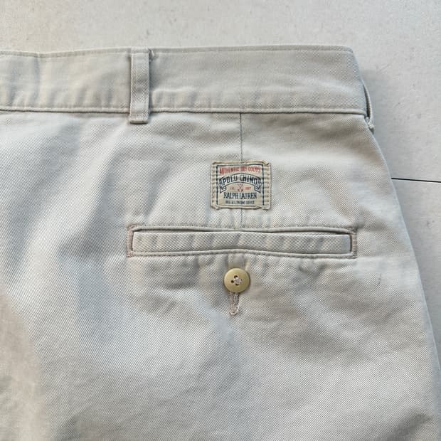 90s 폴로 랄프로렌 어센틱 치노팬츠 베이지 36x30