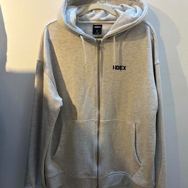 [M] HDEX 에이치덱스 라이트 그레이 후드집업