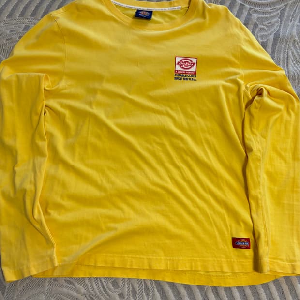 디키즈 빈티지 옐로우 롱슬리브 L