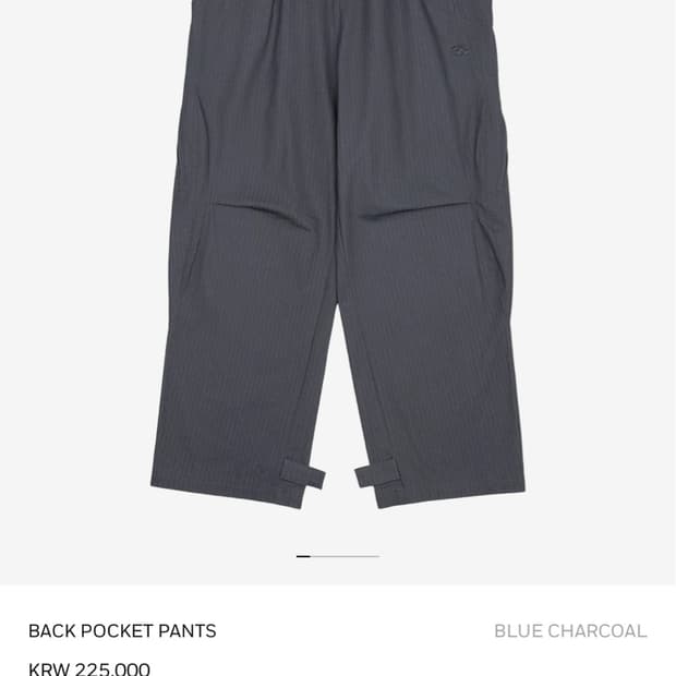 산산기어 BACK POCKET PANTS BLUE CHARCOAL 2