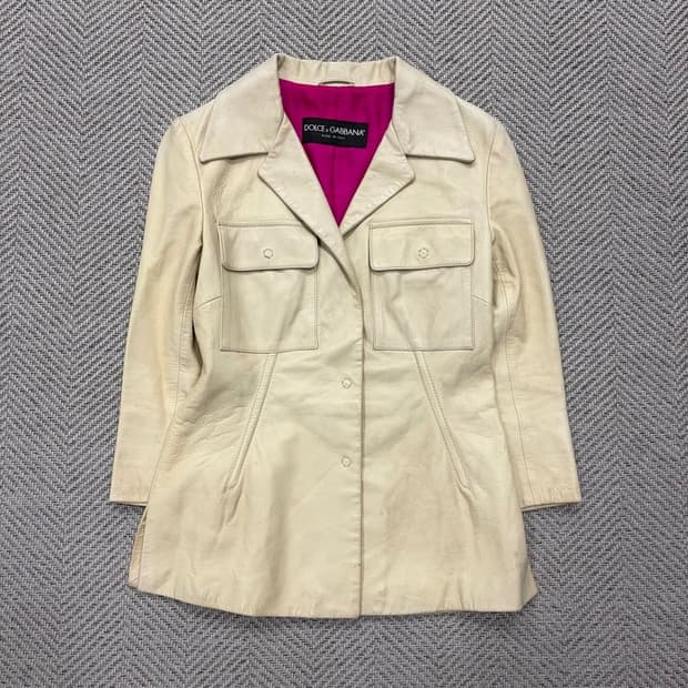 돌체앤가바나 레더 자켓 v1971