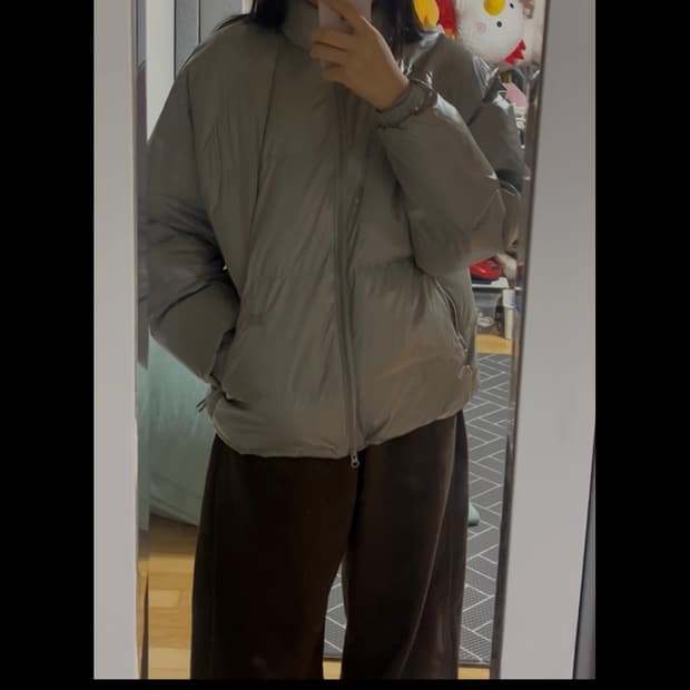 브라운브레스 그레이 패딩