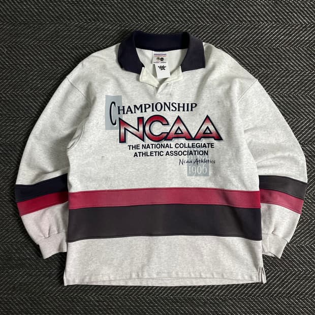 USA NCAA 빅로고 박시핏 럭비 티셔츠o 3179