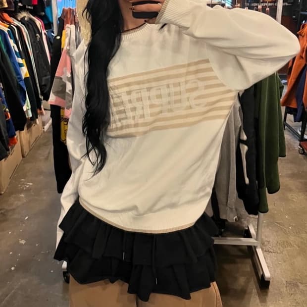 슈프림 니트 미듐