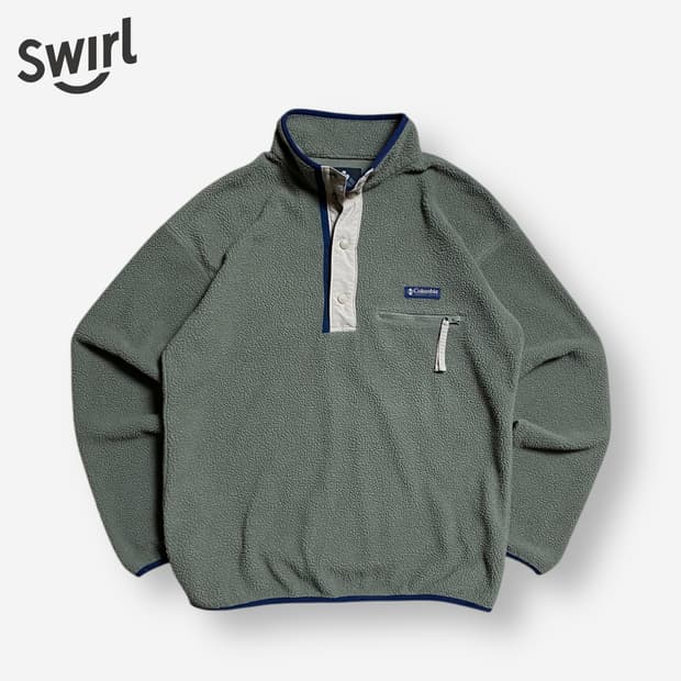 🌊Columbia fleece snap-T