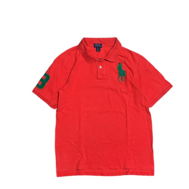 폴로 랄프로렌 빅포니 오렌지 컬러 카라 반팔티