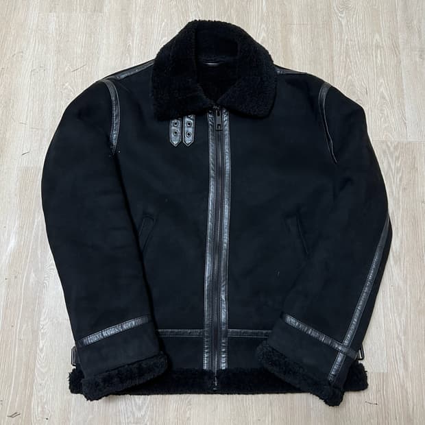 자라 남성 스웨이드 양털 무스탕 자켓 M/95