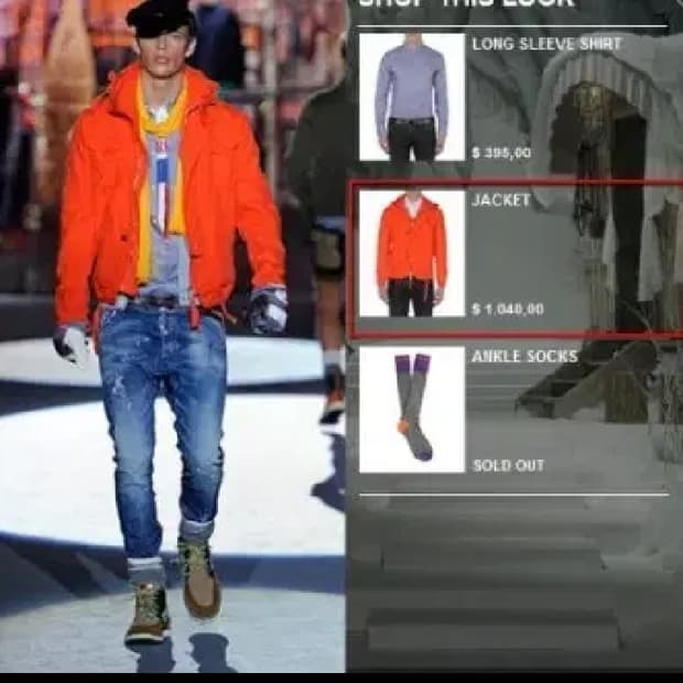 [50] 런웨이 디스퀘어드2 빈티지 워싱 후드 데님 자켓 105 바람막이