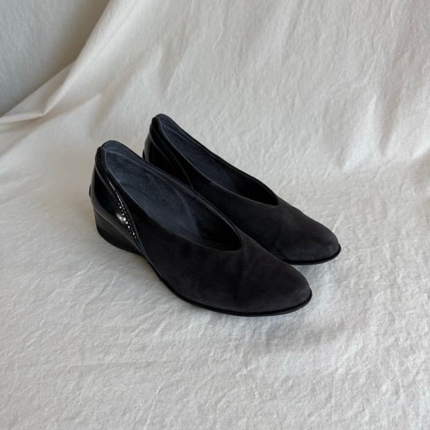 Composition Sports 스웨이드 웨지 펌프스