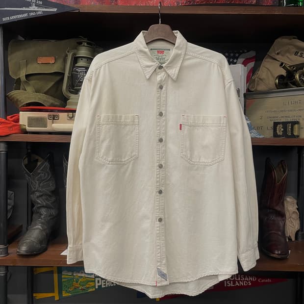 00s 리바이스 리벳 포켓 데님 셔츠