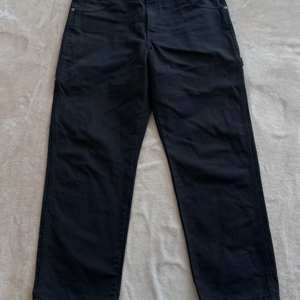 디키즈 1939 덕 카펜터 워크팬츠 블랙, 34/30