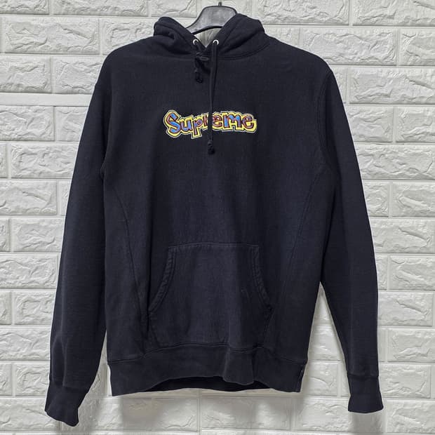 택포) L 슈프림 곤즈 후드티 블랙