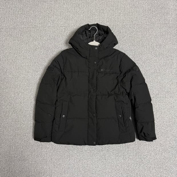 디스커버리 레스터g 구스다운 RDS 숏패딩 95 블랙