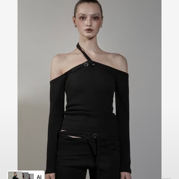 코베트 ODE DUAL BUTTON HALTER LONGSLEEVE