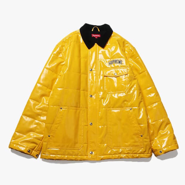 SUPREME - QUILTED VINYL WORK JACKET