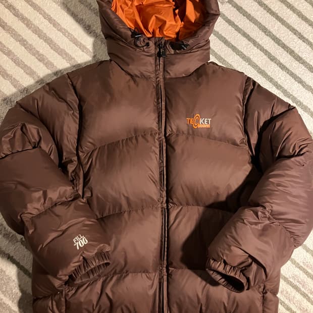 테켓 닷컴 패딩 브라운 m