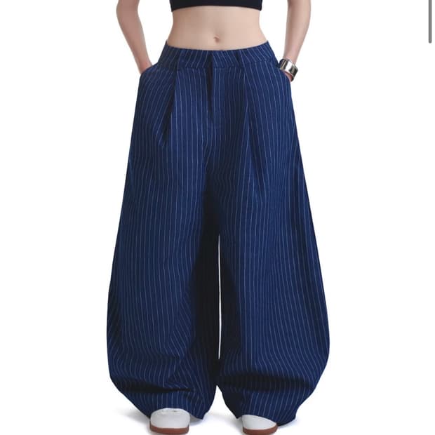 push push 스트라이프 팬츠 XL